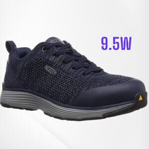 Keen Womens size 9.5W Sparta Blue Grey Alloy Toe Work Shoes ~ runs small